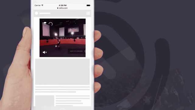 A 360 degree video advert