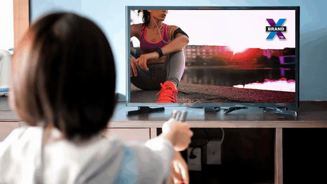 A TV ad mirrored onto a phone