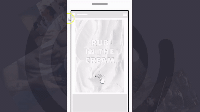 A rub-off advert
